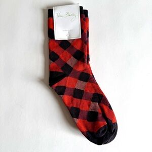 Vera Bradley Foxy Socks in the Retired Buffalo Check Pattern